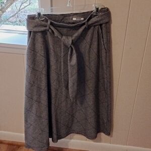 Cato black and white checkered skirt